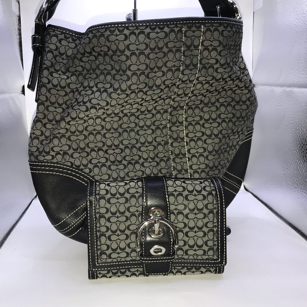 COACH signature hobo
